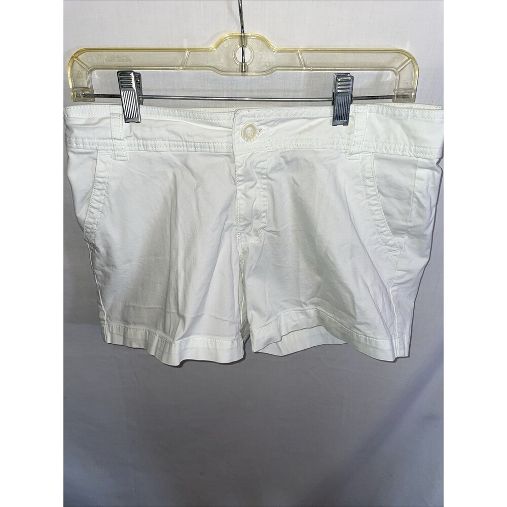 Falls Creek Sport Shorts Women's Size 6 White Zip Fly Pockets Belt Loops - Picture 1 of 12